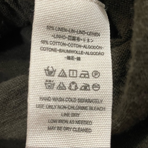 We the Free Olive Button Down Long Sleeve Top - Picture 7 of 7